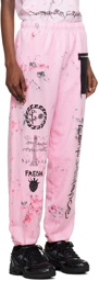 WESTFALL Pink Smudged Lounge Pants