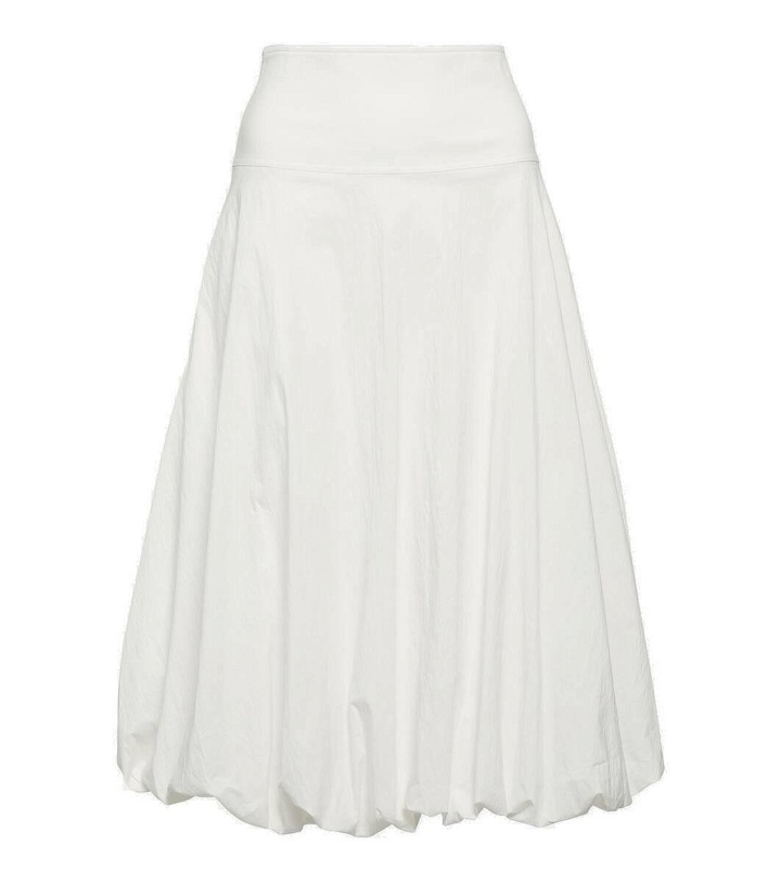 Photo: Jacques Wei Withe cotton-blend skirt