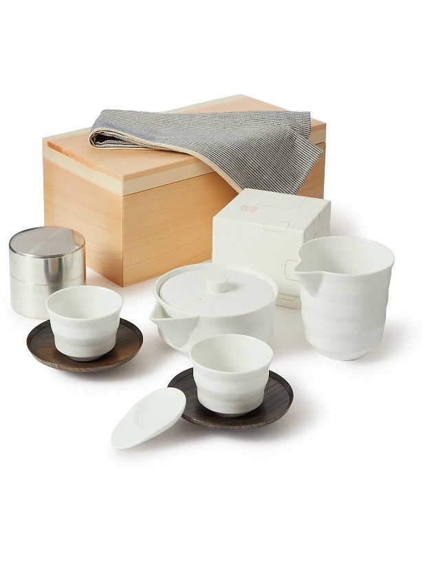 Photo: Japan Best - Porcelain and Wood Tea Ceremony Set