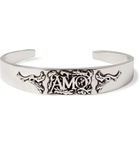 Alexander McQueen - Logo-Detailed Ivy Silver-Tone Cuff - Silver