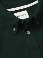 Norse Projects - Anton Button-Down Collar Brushed Cotton-Flannel Shirt - Green