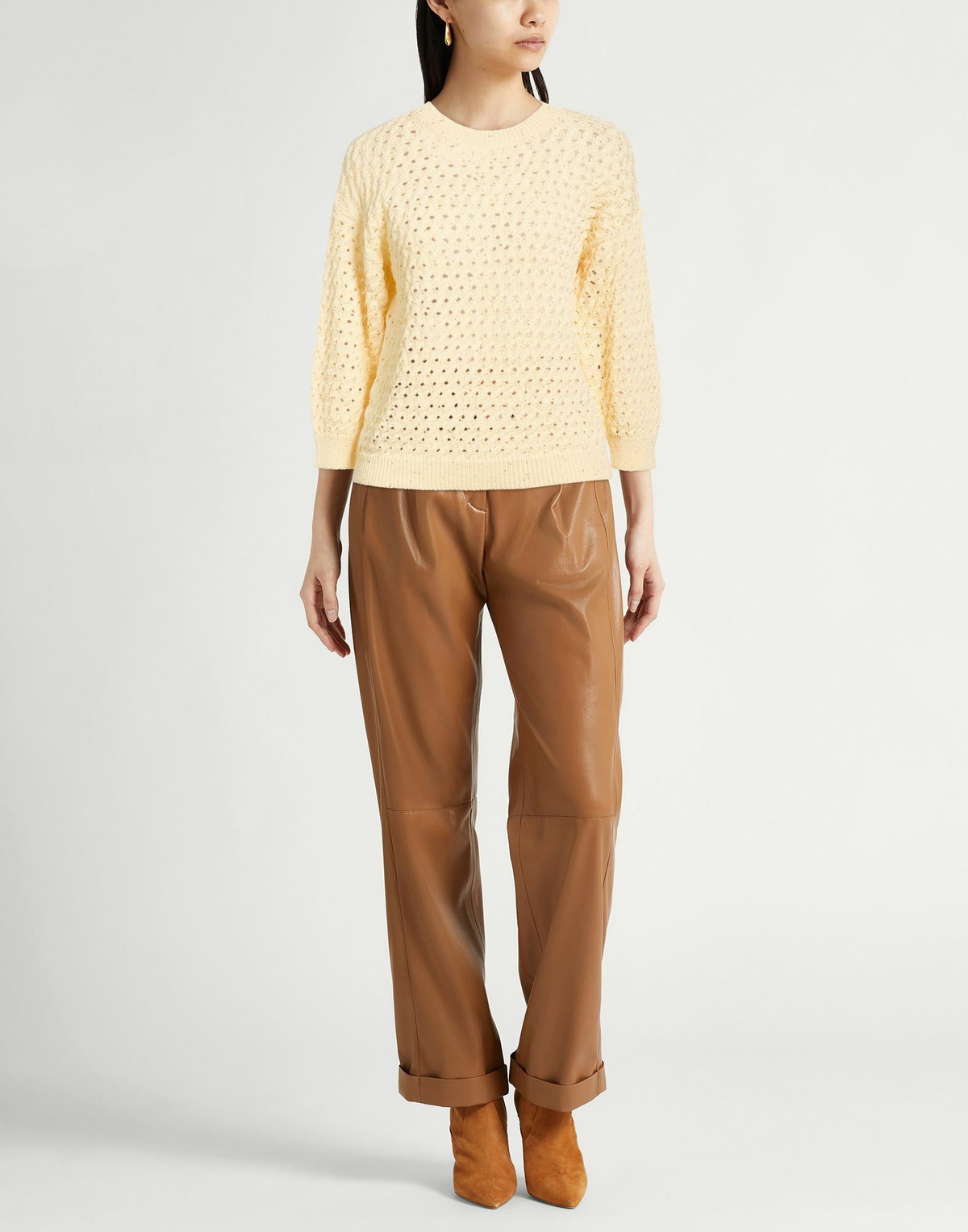 Peserico Womens Sweater Pastel in Yellow