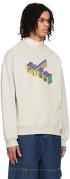 Gucci Taupe Printed Sweatshirt