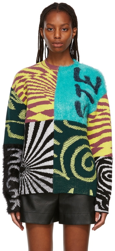 Photo: Stella McCartney Multicolor Ed Curtis Edition Patchwork Crewneck