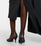 Herbert Levine Sheer Perfection mesh over-the-knee boots