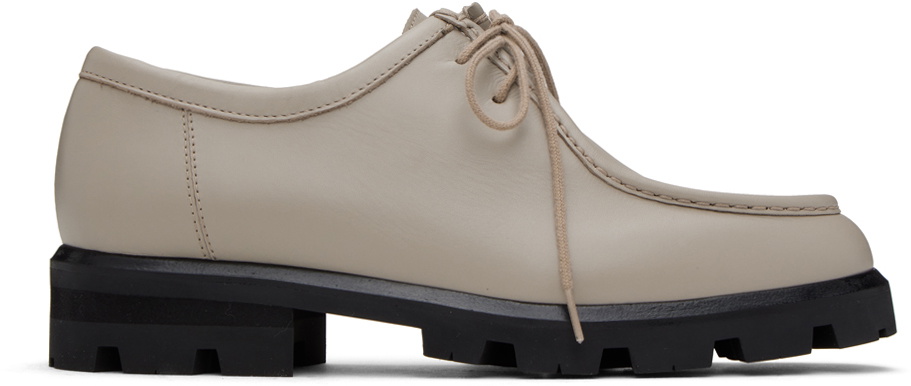 Legres Taupe Lace-Up Derbys
