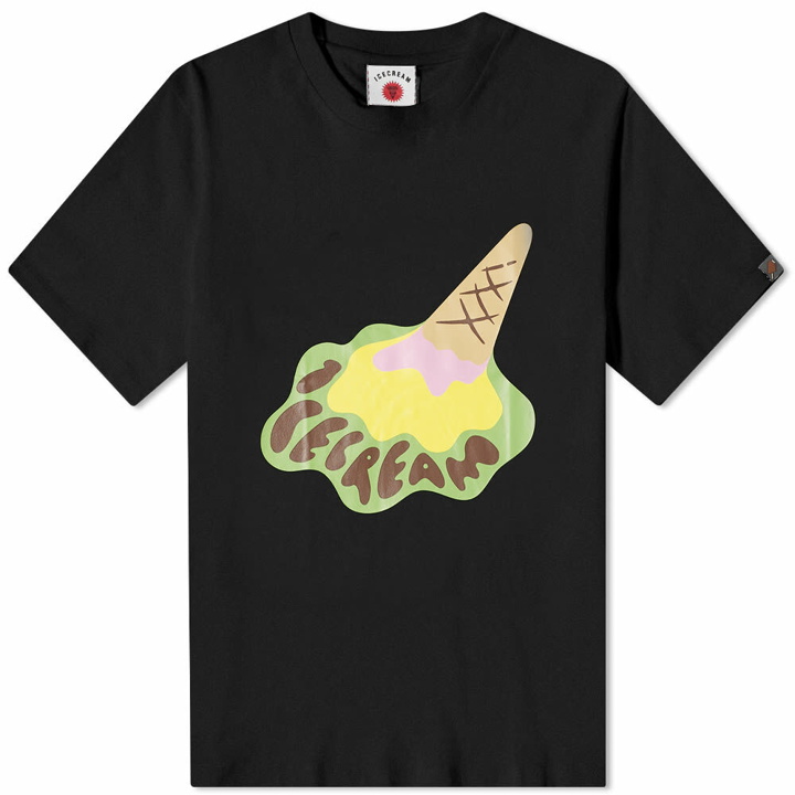 Photo: ICECREAM Men's Dropped Cone T-Shirt in Black