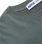 AFFIX - Logo-Print Cotton-Jersey T-Shirt - Gray