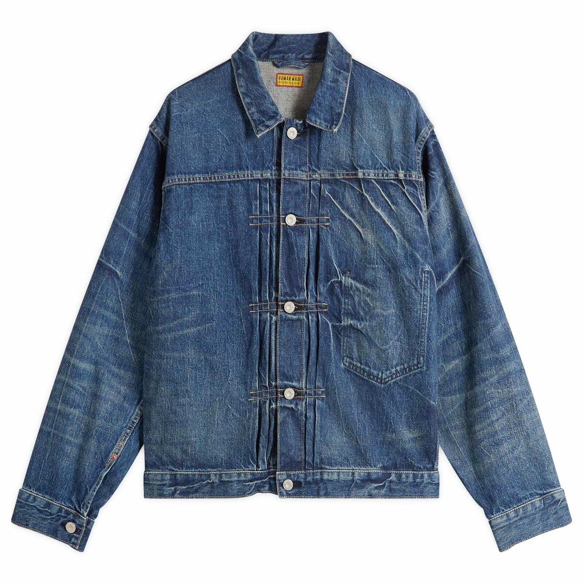 Human Made Men's denim work jacket in Indigo Human Made