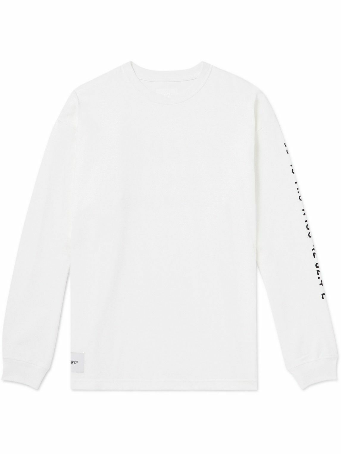 Photo: WTAPS - Logo-Appliquéd Printed Cotton-Jersey T-Shirt - White