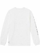 WTAPS - Logo-Appliquéd Printed Cotton-Jersey T-Shirt - White