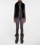 Jet Set Leopard-print mockneck ski top