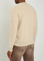 The Elder Statesman Waffle Cashmere-knit Henley Jumper Natural