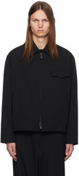 Y's For Men Black Flap Pocket Jacket