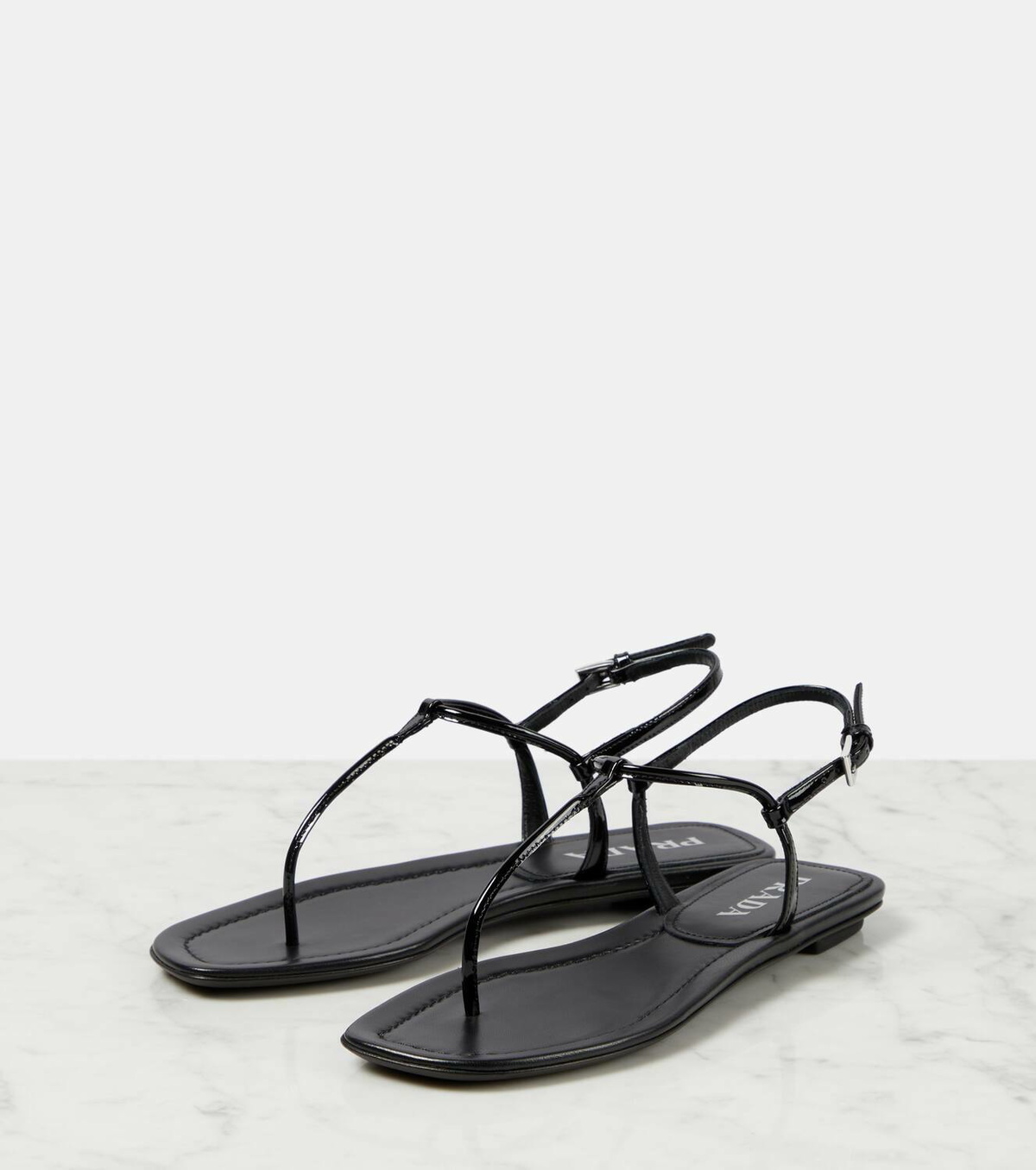 Prada Patent leather thong sandals