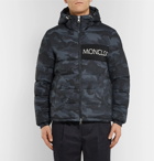 Moncler - Aiton Camouflage-Print Quilted Shell Hooded Down Jacket - Men - Charcoal