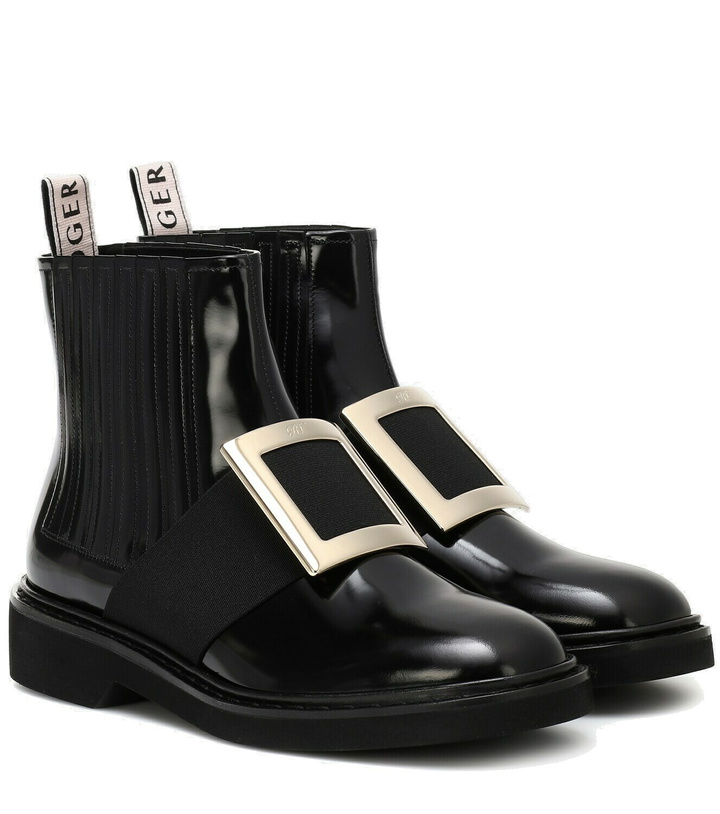 Photo: Roger Vivier Chelsea Viv' leather ankle boots