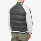 Eastlogue Men's Sukajan Varsity Down Jacket in Black/Ecru