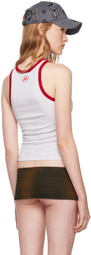 Mowalola SSENSE Exclusive Gray 'Mowalola Forever' Tank Top