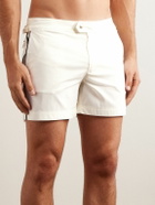 TOM FORD - Slim-Fit Short-Length Swim Shorts - Neutrals