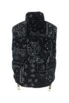 Khrisjoy Printed Corduroy Oversize Sleeveless Down Jacket
