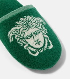 Versace Home Medusa cotton terry slippers