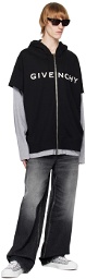 Givenchy Black & Gray Layered Hoodie