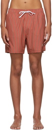 AMIRI Red Hearts Swim Shorts