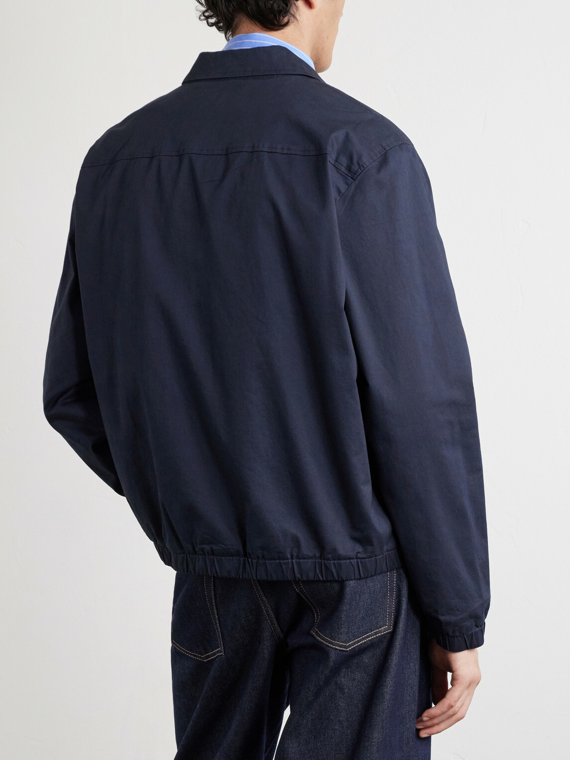 Rag & Bone - Cotton-Blend Twill Harrington Jacket - Blue