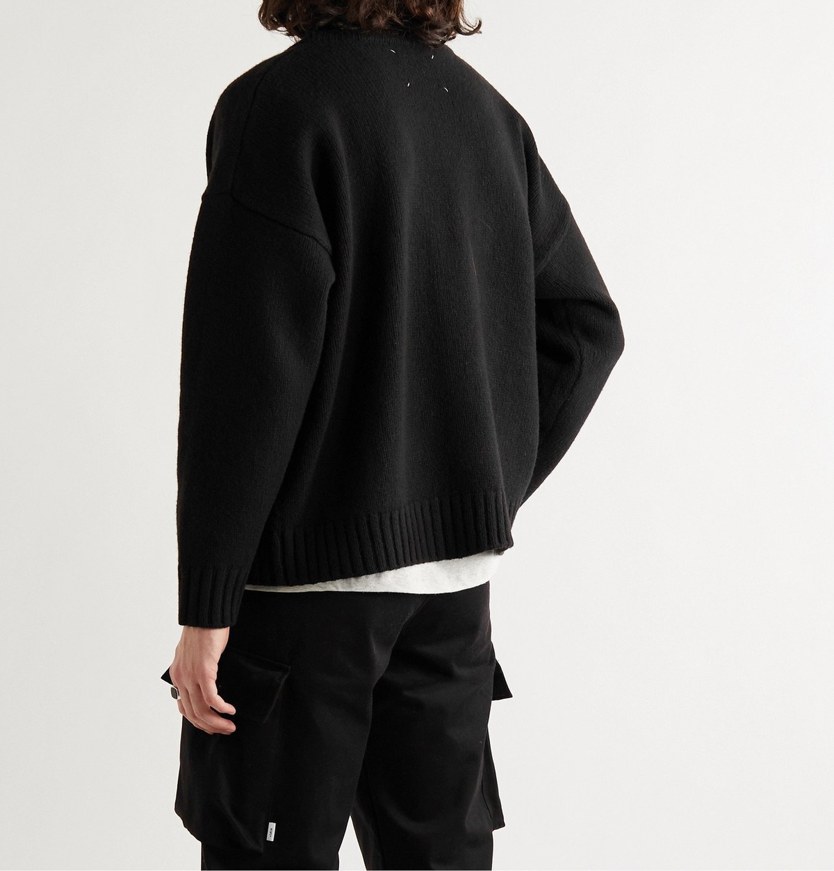 WTAPS - Palmer Wool-Blend Cardigan - Black WTAPS