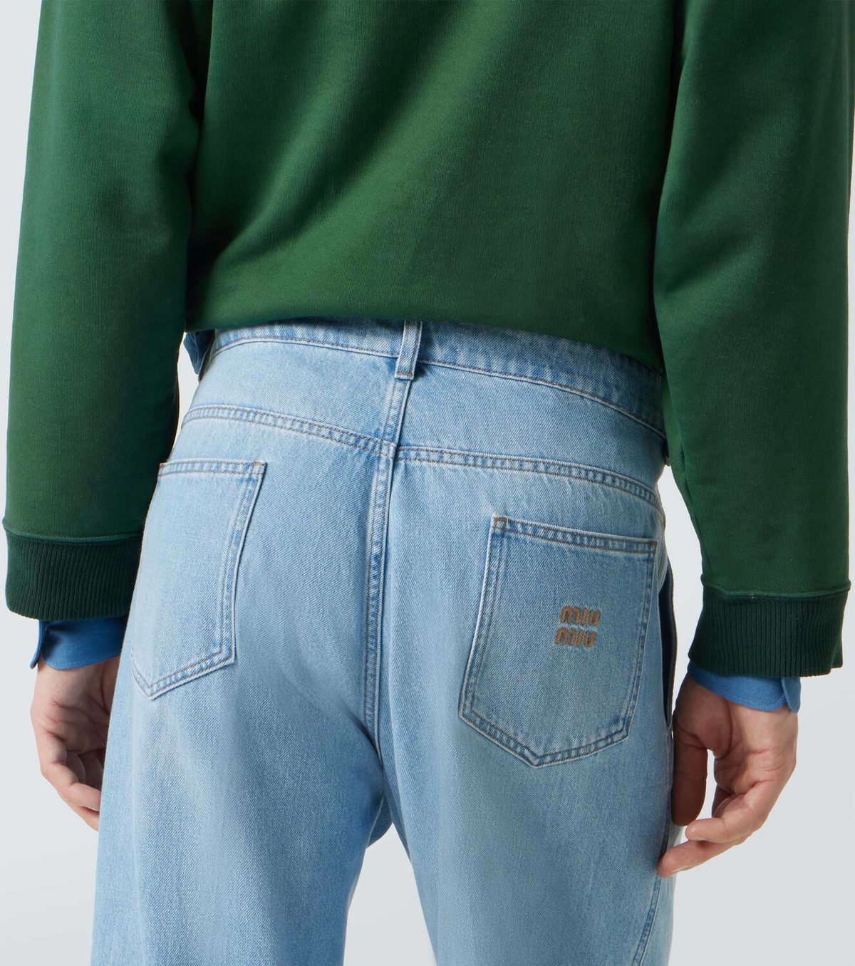 Miu Miu High-rise wide-leg jeans Miu Miu