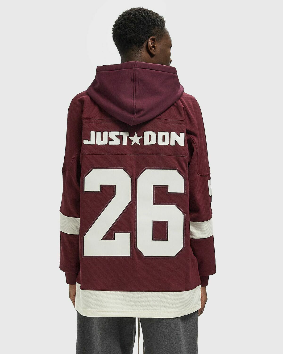 Mitchell & Ness X JUST DON NHL JERSEY HOODIE DETROIT RED WINGS Red Men