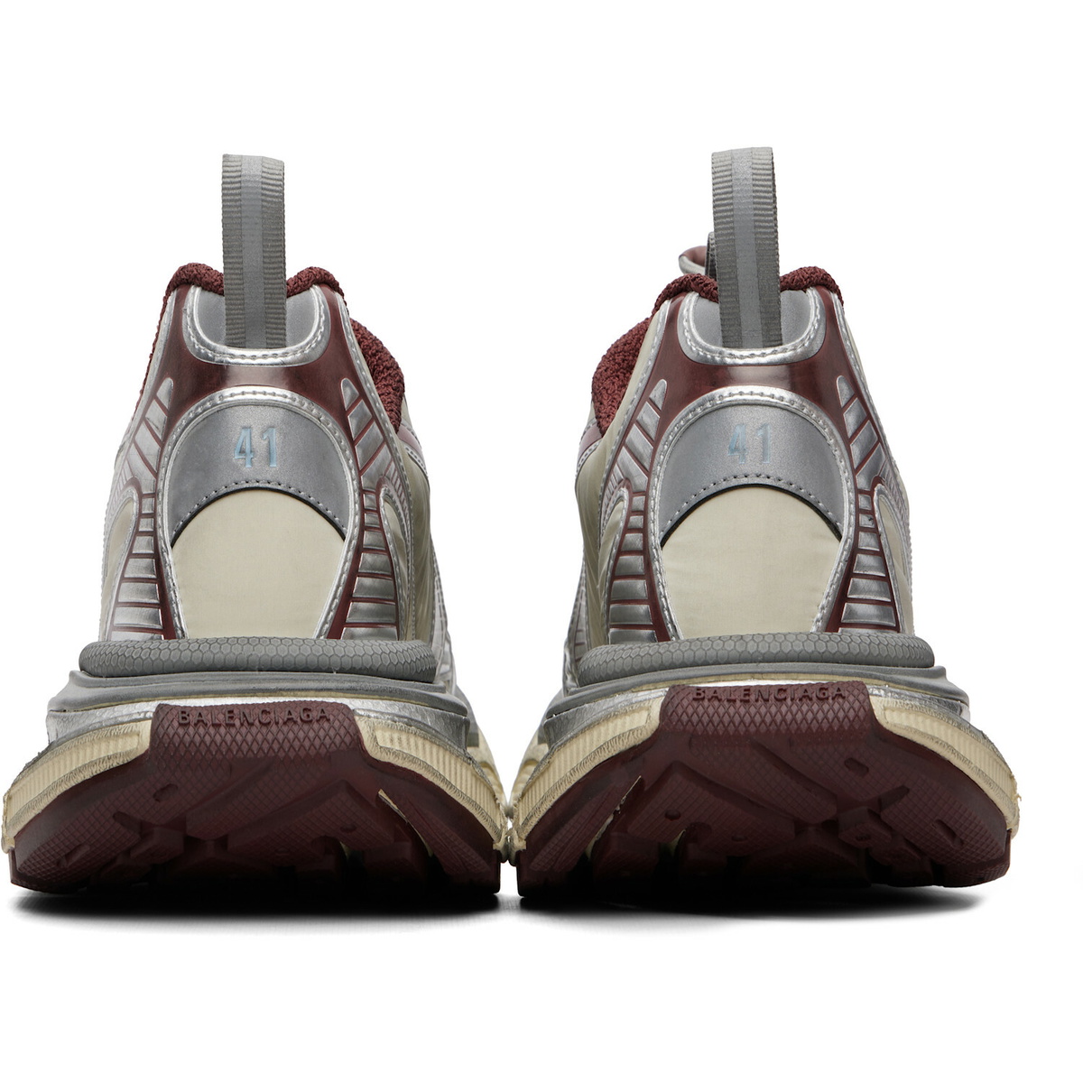 Balenciaga Silver & Beige 3XL Nylon Sneakers