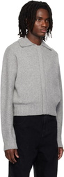 Entire Studios Gray Marla Bomber Cardigan