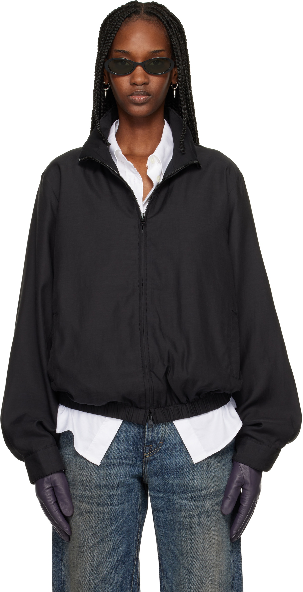 OUR LEGACY Black Recut Hollow Track Jacket Our Legacy