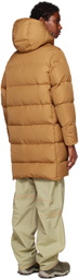 OTTI Brown Long Cocoon Down Jacket