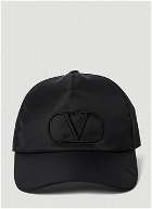 VLogo Baseball Cap in Black