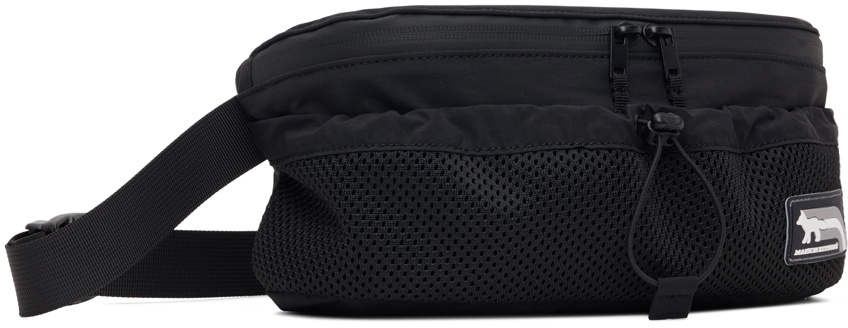 Maison Kitsuné Black Flash Fox Belt Bag