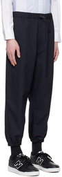 Comme des Garçons Homme Navy Zip Trousers