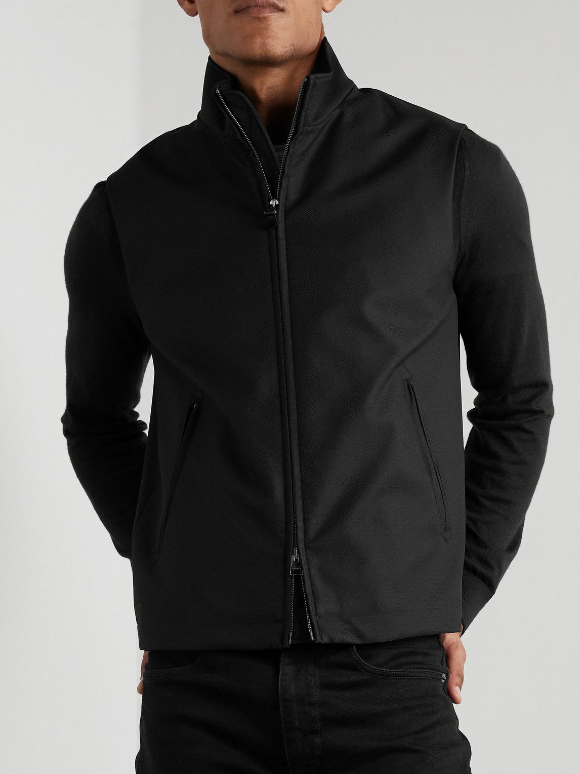Canali - Shell Gilet - Black
