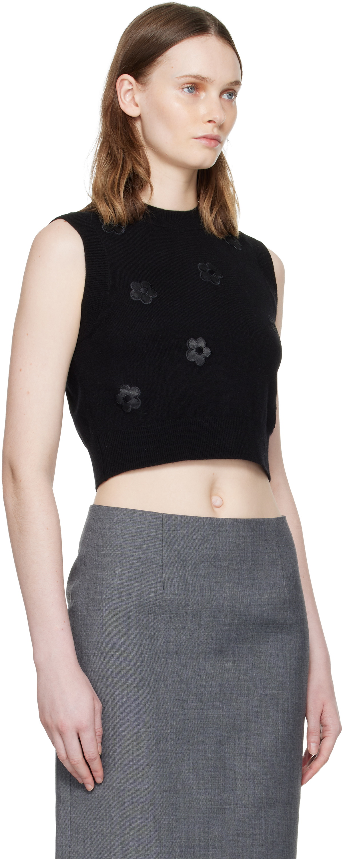 Cecilie Bahnsen Black Dean Sweater Vest