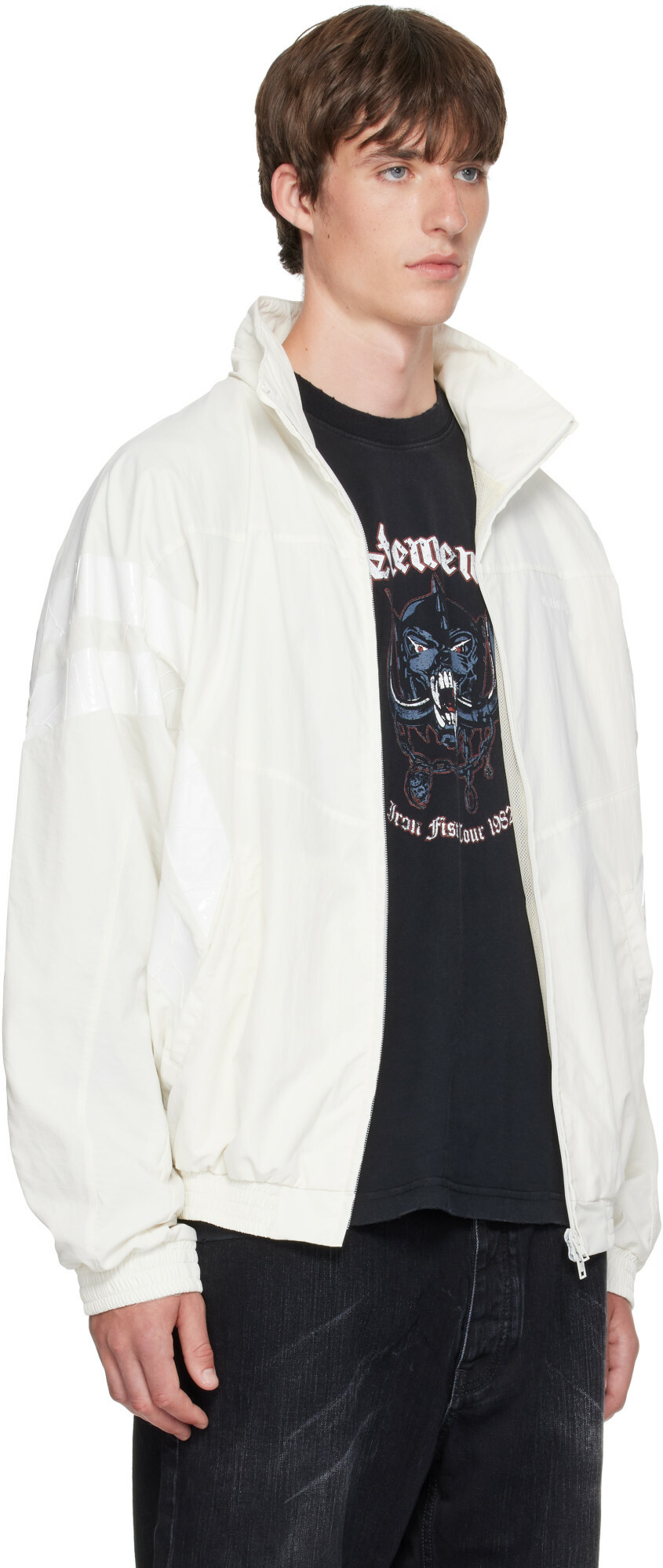 VETEMENTS White Tape Tracksuit Jacket