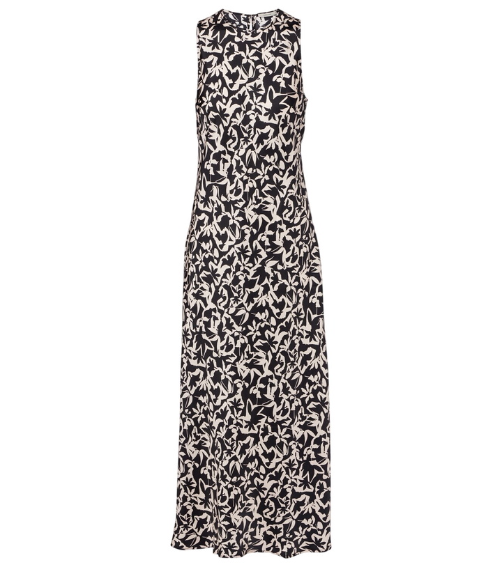 Photo: Asceno Valencia printed silk twill maxi dress