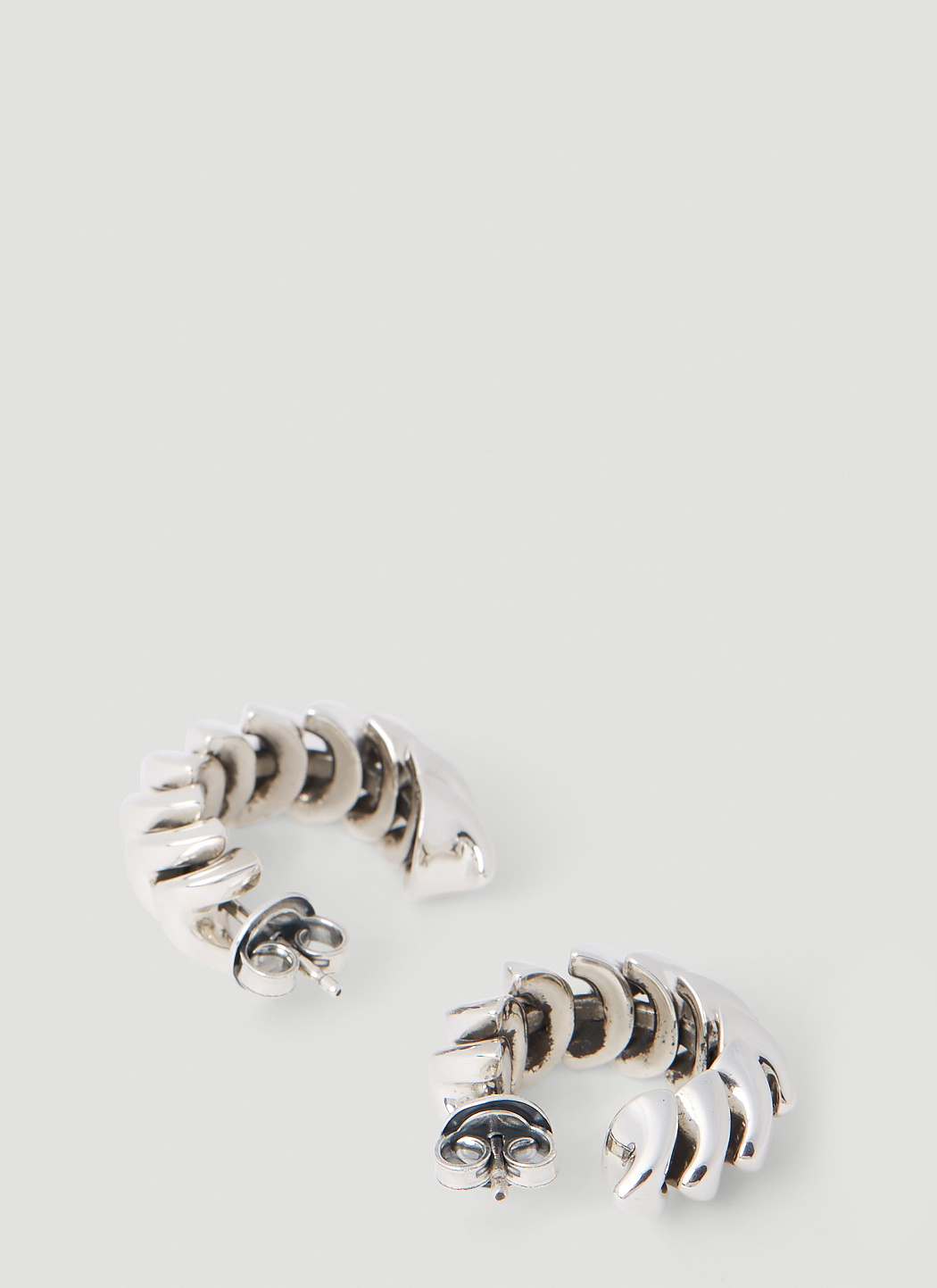 Bottega Veneta Twisted Hoop Earrings