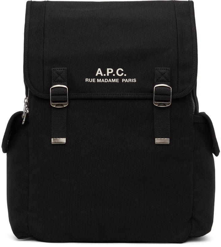 Photo: A.P.C. Black Canvas Recuperation Backpack