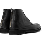 WANT LES ESSENTIELS - Montoro Pebble-Grain Leather Boots - Men - Black