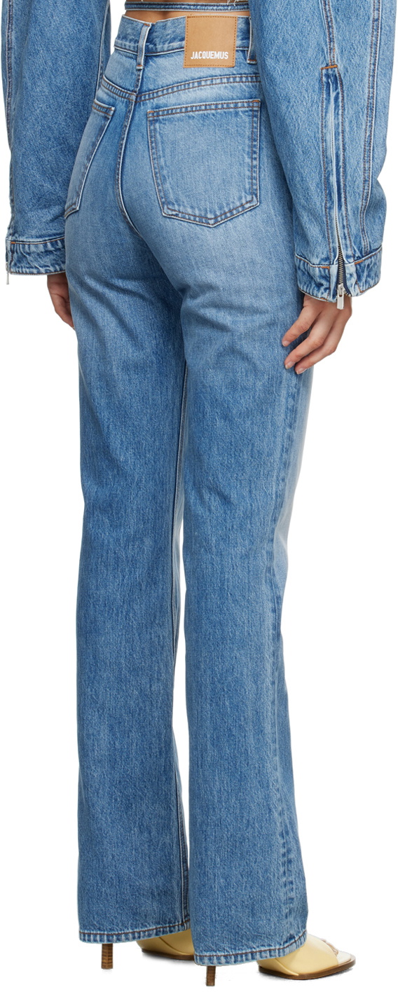 JACQUEMUS LE CHOUCHOU ライトブルーデニム Jacquemus Blue Le Chouchou 'Le De Nîmes' Jeans Jacquemus