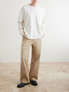 Cherry Los Angeles - Waffle-Trim Cotton-Jersey Sweater - Neutrals