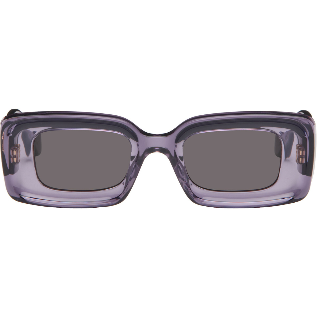 LOEWE Purple Rectangular Sunglasses