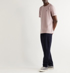 CHAMPION - Logo-Embroidered Cotton-Jersey T-Shirt - Pink